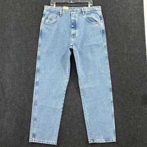 Wrangler Jeans Mens 38x32 Relaxed Fit Straight Leg Denim Rugged Wear NWT